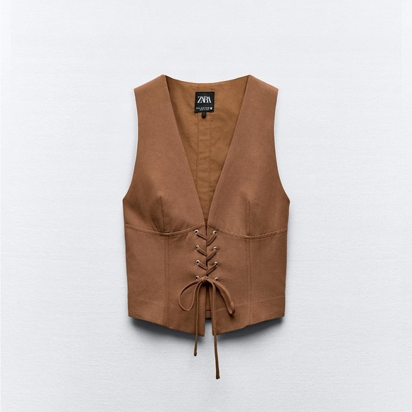 NWT Zara Fitted Waistcoat top - Picture 10 of 10